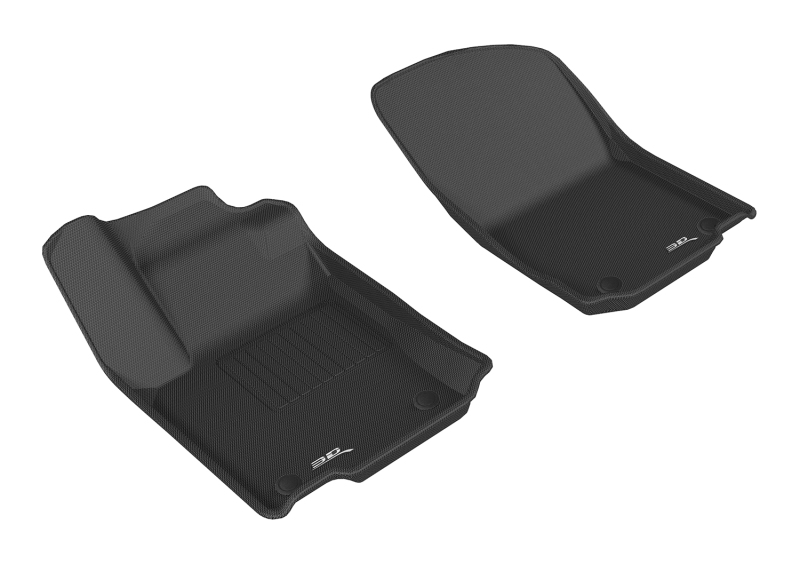 Mercedes-Benz GLE-Class Floor Mats - Front - 3D MAXpider - Kagu - Black - `17-`18 Mercedes-Benz GLE-Class Floor Mats - Front - 3D MAXpider - Kagu - Black - `17-`18